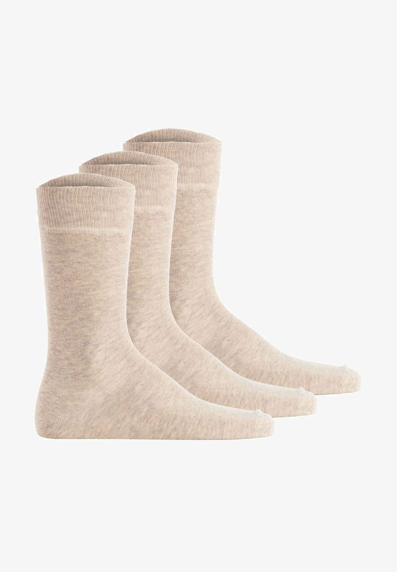 Hudson UNISEX 3ER PACK SIMPLY BASIC - Socken - beige meliert