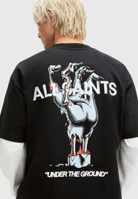 AllSaints Printtipaita - black