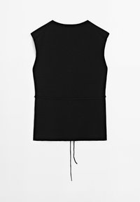 V-NECK - Waistcoat - black