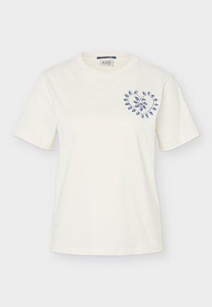 Scotch & Soda, CHEST ARTWORK REGULAR FIT - Βασικό μπλουζάκι - eggnog