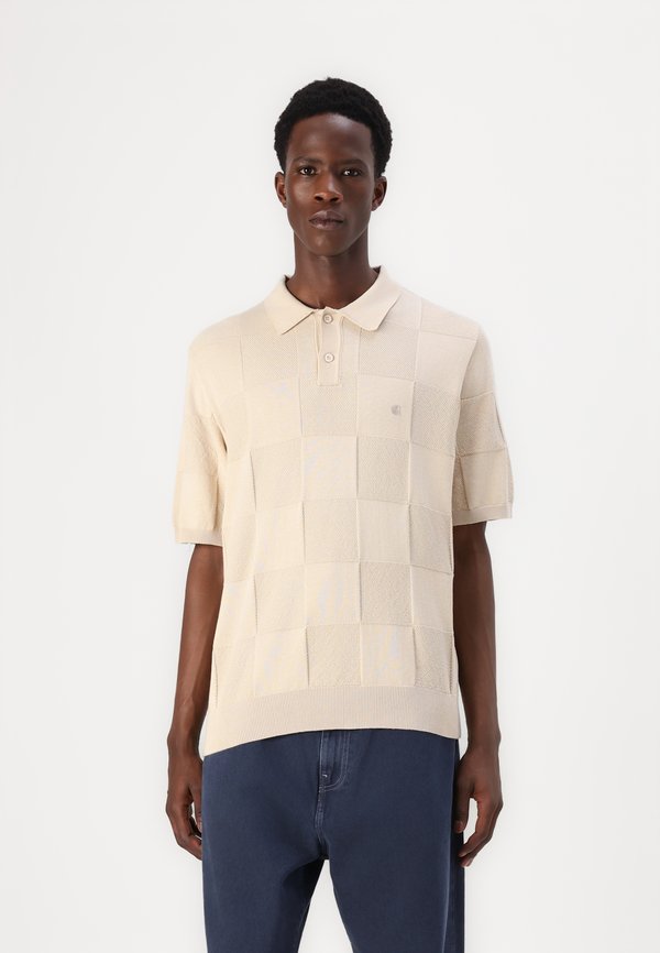 CHECKER - Polo shirt - fleur de sel