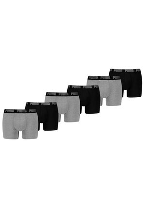 6ER PACK - Boxer Briefs - black   grey melange