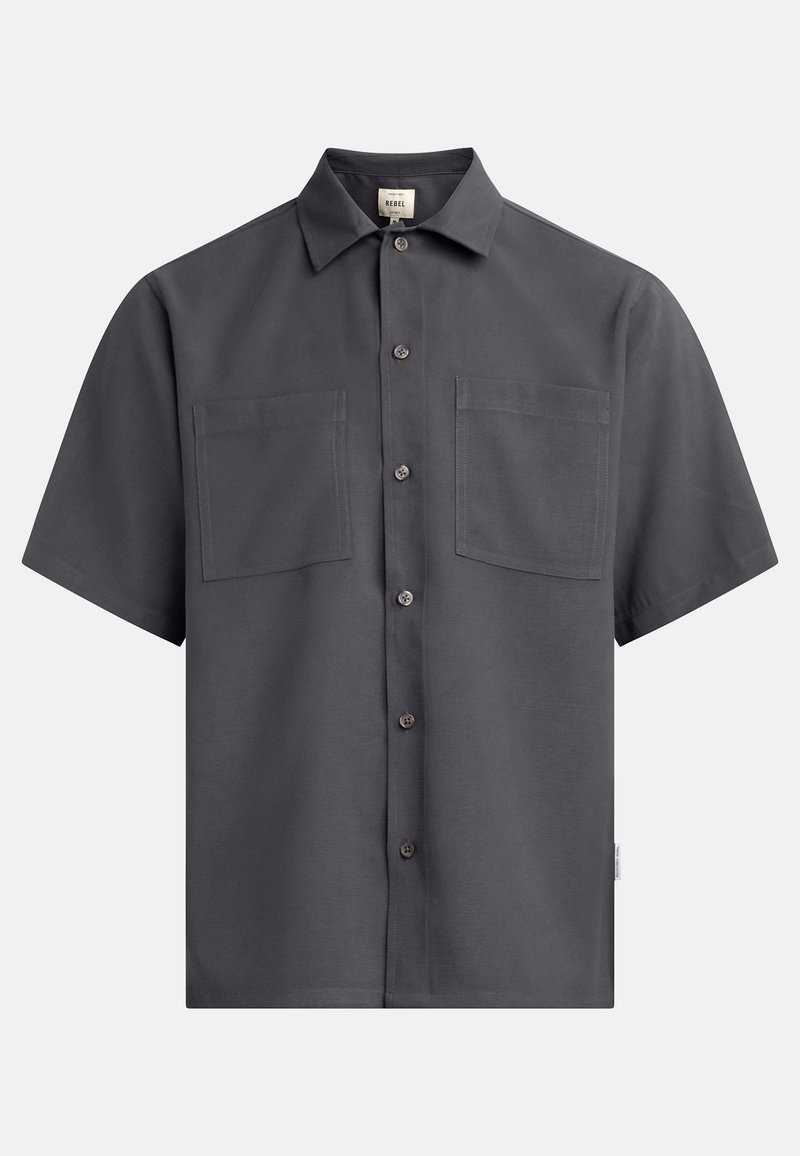 Redefined Rebel Overhemd gemêleerd zwart Redefined Rebel Overhemd gemêleerd zwart