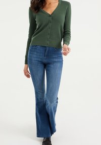 WE Fashion Chaqueta de punto - dark green