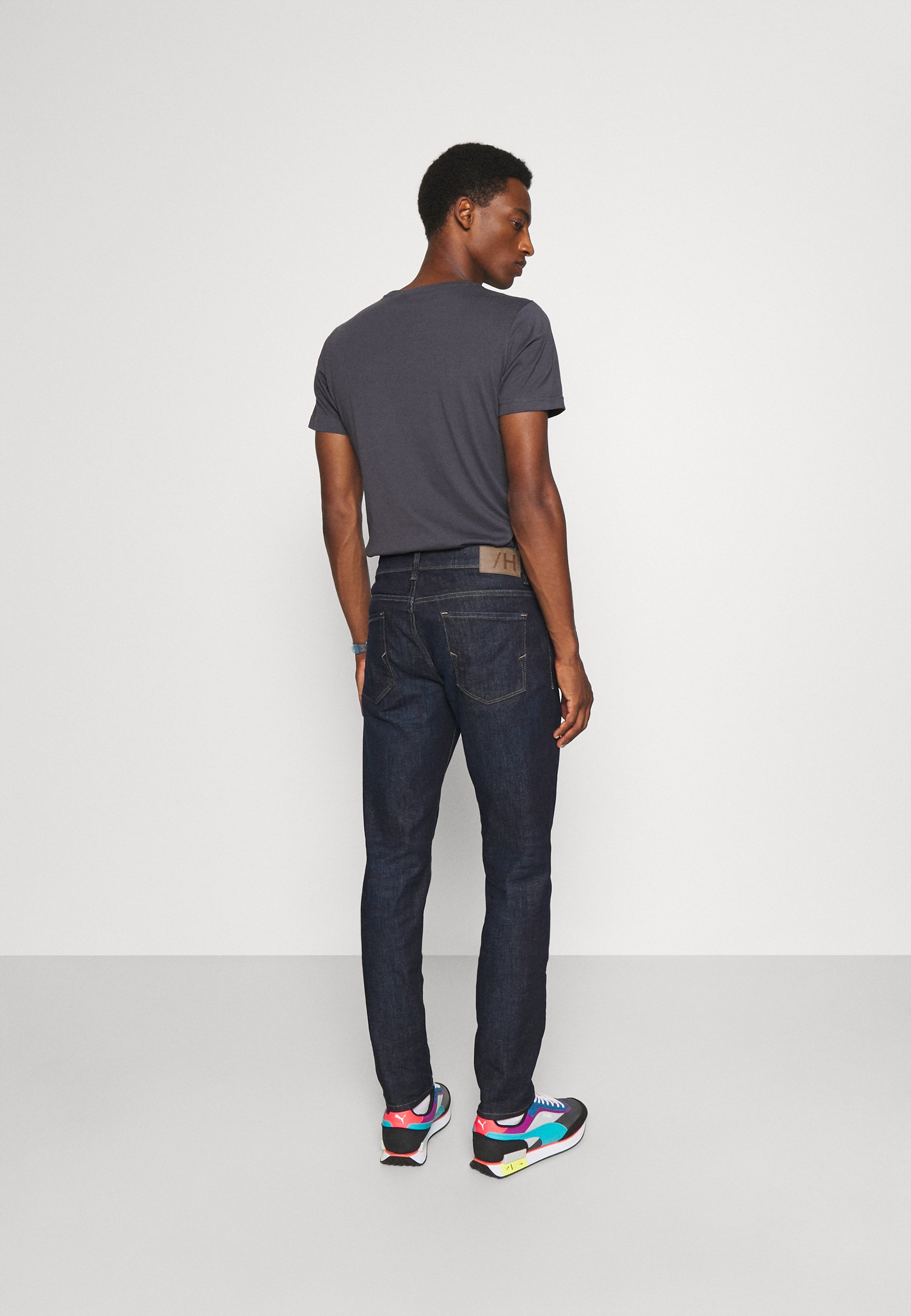 Selected Homme SLHSLIM LEON - Vaqueros rectos - dark blue denim/azul oscuro  - Zalando.es
