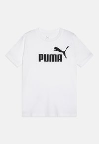 Puma - LOGO TEE UNISEX - T-shirt imprimé - white Image miniature 1