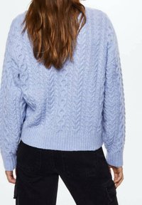 Mango Strickpullover - light blue