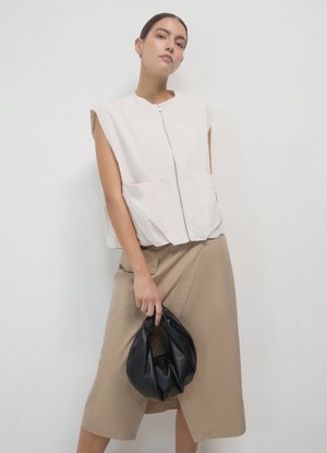 Calliope SMANICATO BALLOON - Veste sans manches - gesso