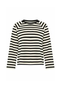 Unselected, black almond milk stripe