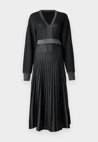 BASTET ABITO - Pletené šaty - black/silver