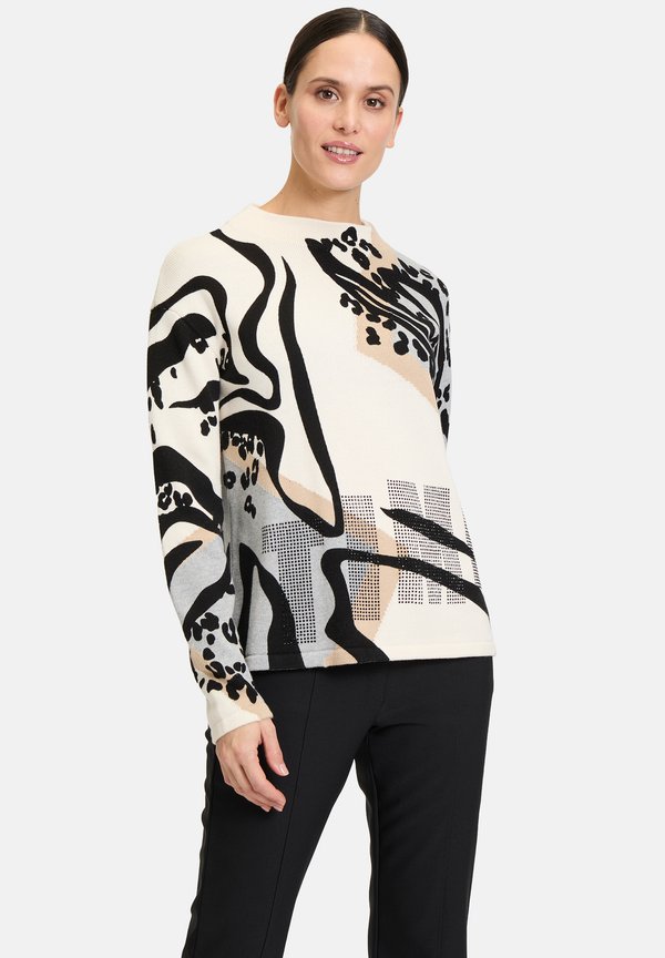 GROB-MIT AUFDRUCK - Strickpullover