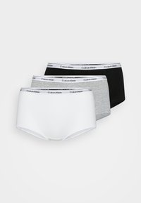 BOYSHORT 3 PACK ICON LOGO - Alushousut - black/white/grey heather