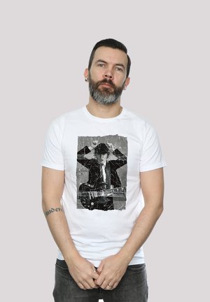 ACDC ANGUS YOUNG FOTO - ROCK METAL MUSIK BAND FAN MERCH  - Print T-shirt - white