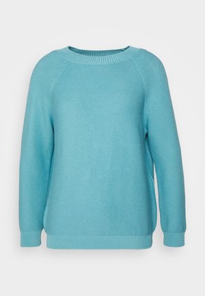 Striktrøje - turquoise