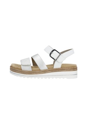 Sandali con plateau - silber