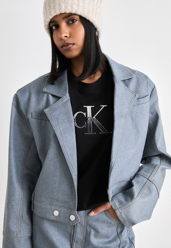 EMBROIDERED MONOLOGO TEE - Print T-shirt2