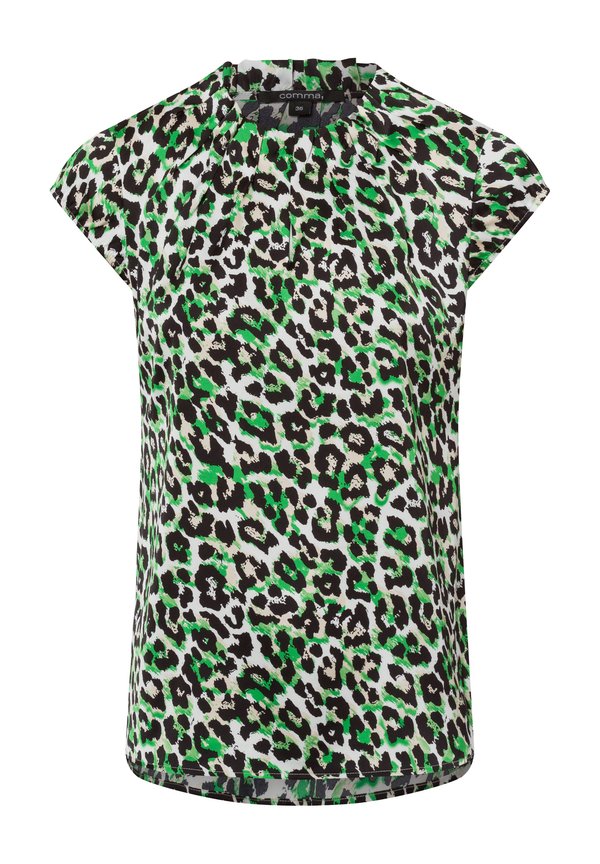 Bluse - gras schwarz