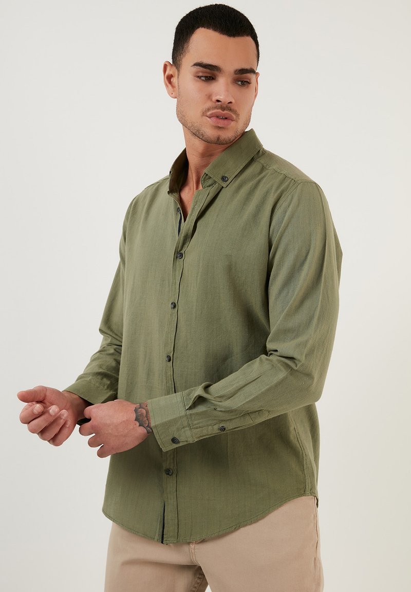 Buratti BUTTON DOWN  - Ing - khaki