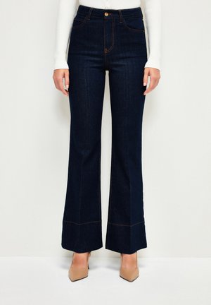 adL HIGH WAIST - Bootcut jeans - navy blue