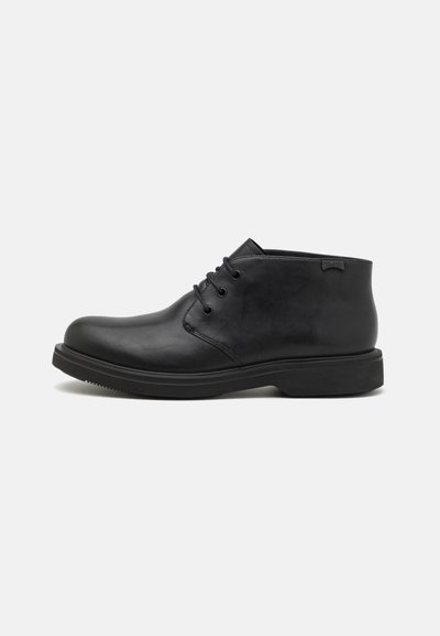 NORMAN - Bottines à lacets - black