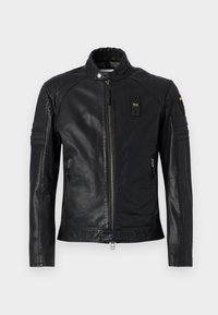 CUMSTON - Giacca di pelle - black