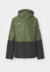 FALL LINE THERMO HOODED JACKET MEN - Skijacke - dark marsh/black