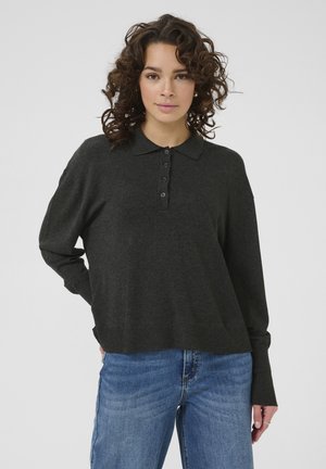 Kaffe LIZZA - Jumper - dark grey melange