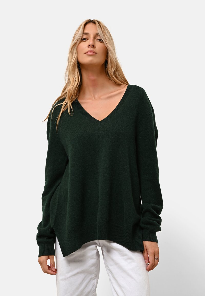 Just Cashmere OPAL - Svetr - cypress