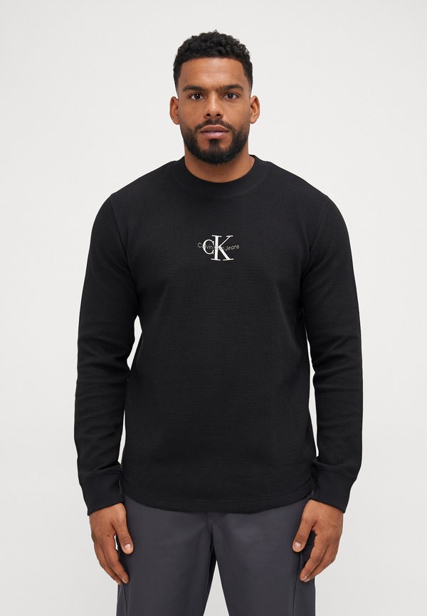 PLUS MONOLOGO WAFFLE TEE - Long sleeved top