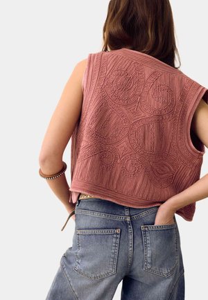 Marks & Spencer, EMBROIDERED - Vest - rose pink
