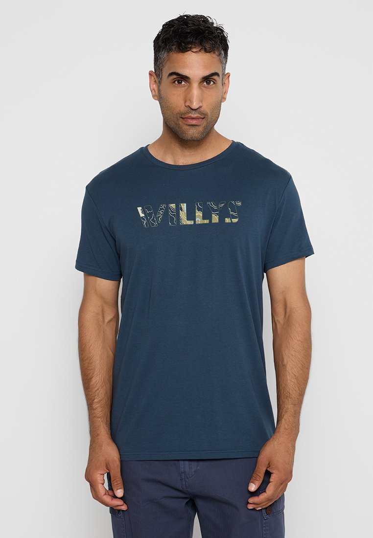 Jeep T-shirt print blauw