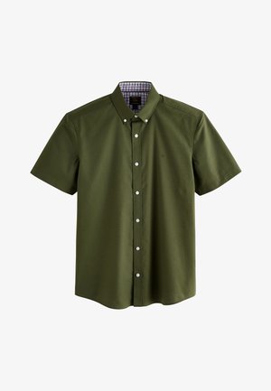 Next, REGULAR FIT - STRETCH OXFORD SHORT SLEEVE - Shirt - olive green