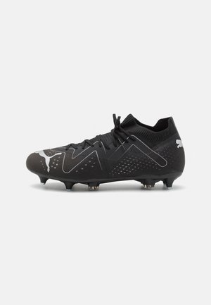 Screw-in stud football boots - black/silver