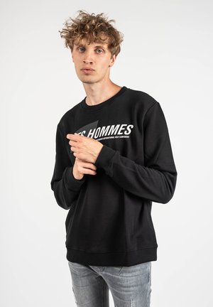 LES HOMMES ROUND NECK - Sudadera - zwart