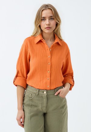 Overhemdblouse - orange