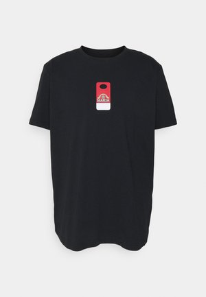 CHECK - T-shirt print - black