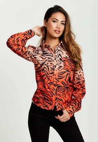 Liquorish Button-down blouse - red
