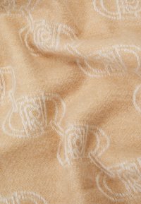 LIU JO STOLA JACQUARD LOGO CATENA - Sjaal - cammello