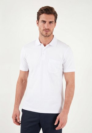 Lela & Buratti, LELA & BURATTI POLO T-SHIRT REGULAR FIT - Poloshirt - white
