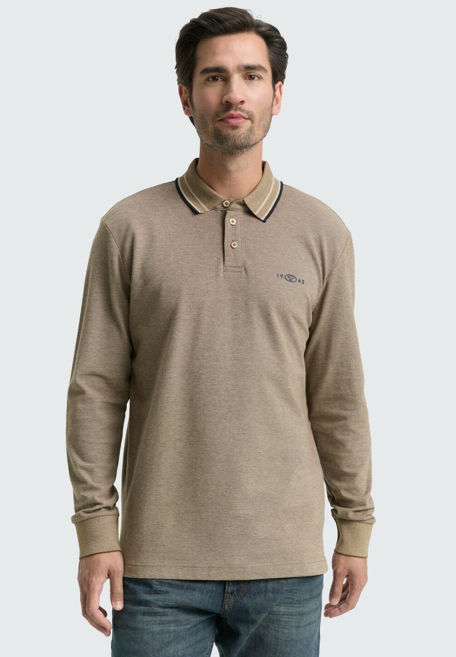 TOM TAILOR Denim Maglietta A Maniche Lunghe Uomo – Vestibilità Comfort, Cotone