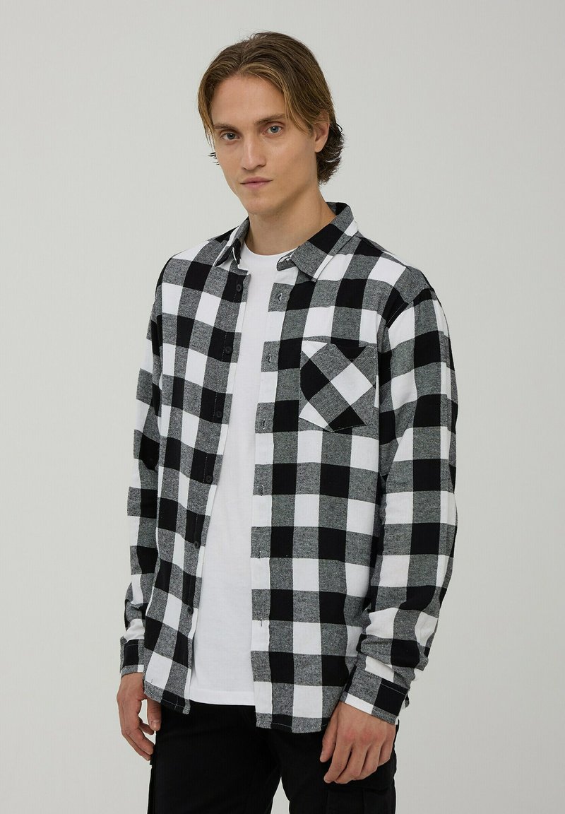 Terranova PACK A QUADRI Camicia 1x Bianco, 1x Rosso/bianco