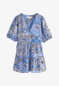 Sélectionné, blue scarf print