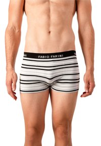 Fabio Farini 4ER PACK RETRO BOXERSHORT TRUNKS OHNE SEITLICHE NAHT HIPSTER - Kurze Boxershorts - black