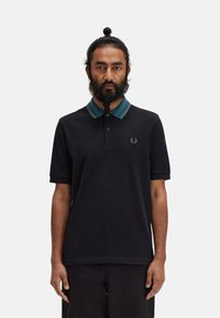 Fred Perry JACQUARD COLLAR POLO  - Polo - black