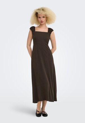 ONLY KLEID OINLMIRELDA LANGES KLEID - Maksikleit - coffee bean