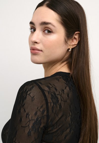 NINJA-LS-BLOUSE - BLACK