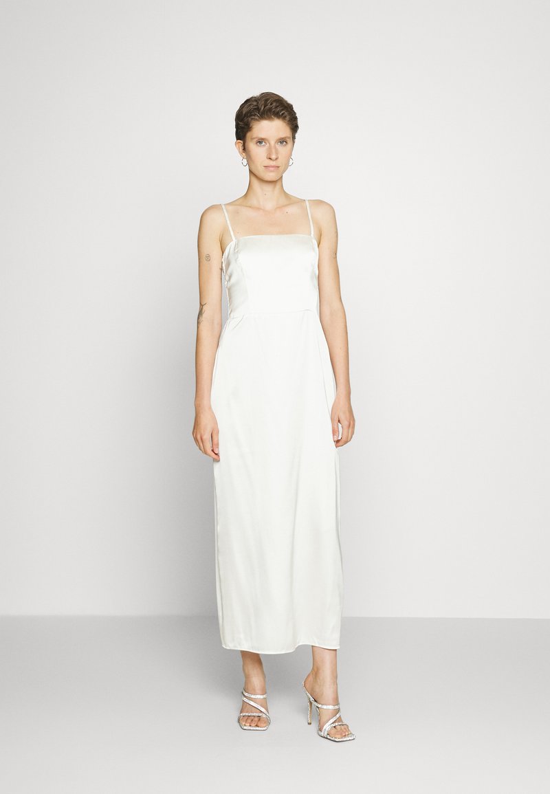 Abercrombie & Fitch STRAPLESS MAXI - Cocktail φόρεμα / Φόρεμα για πάρτι - snow white