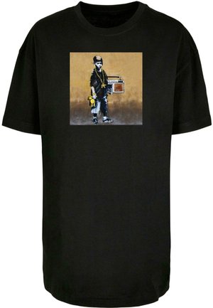 OVERSIZED BOYFRIEND TEE - Majica kratkih rukava s printom - black