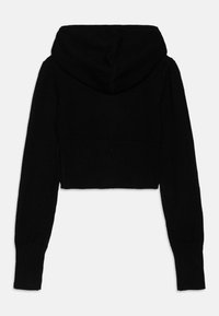Gina Tricot Young YOGA HOOD - Kardigan - black
