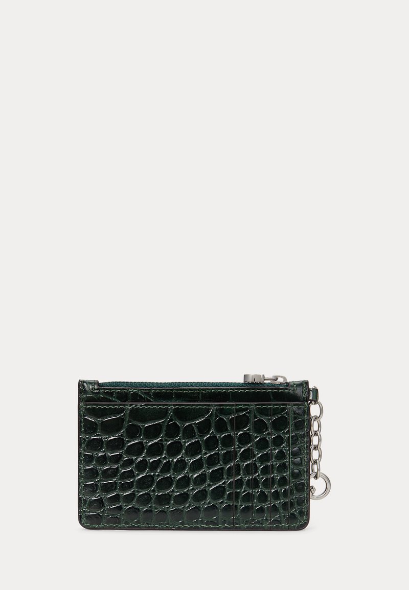 Lauren Ralph Lauren CROC-EMBOSSED LEATHER ZIP CARD CASE - Wallet 